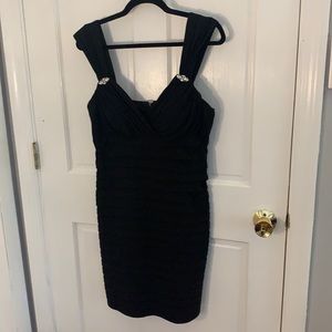 Little black dress with a little bling